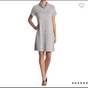 BOBEAU Gray Cowl Neck  Built-In Face Mask Sweater Dress Size XS